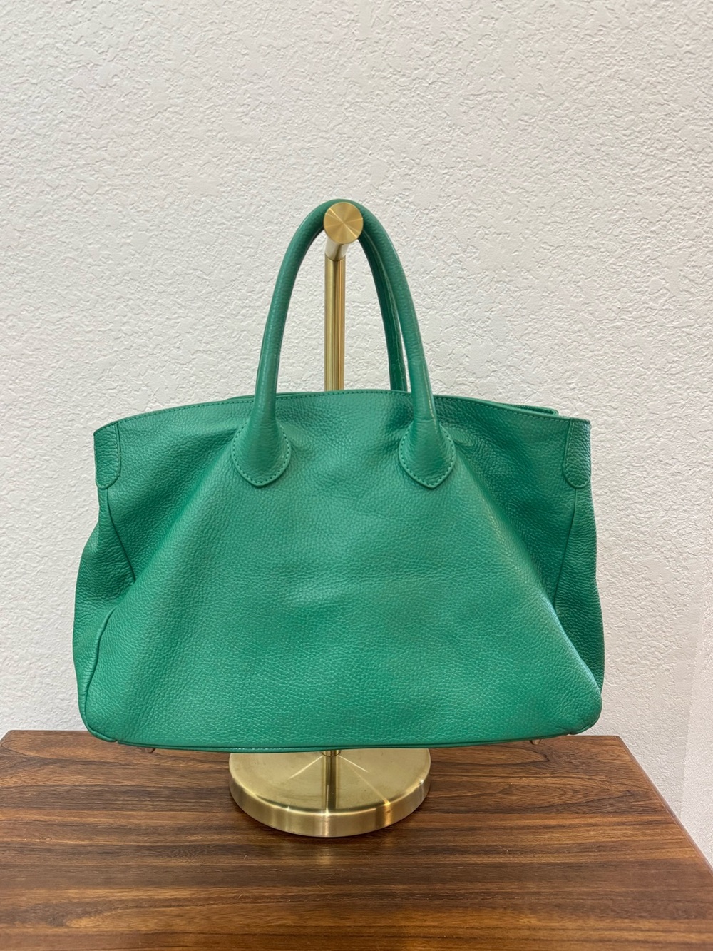 Mark & Graham Green Leather Tote